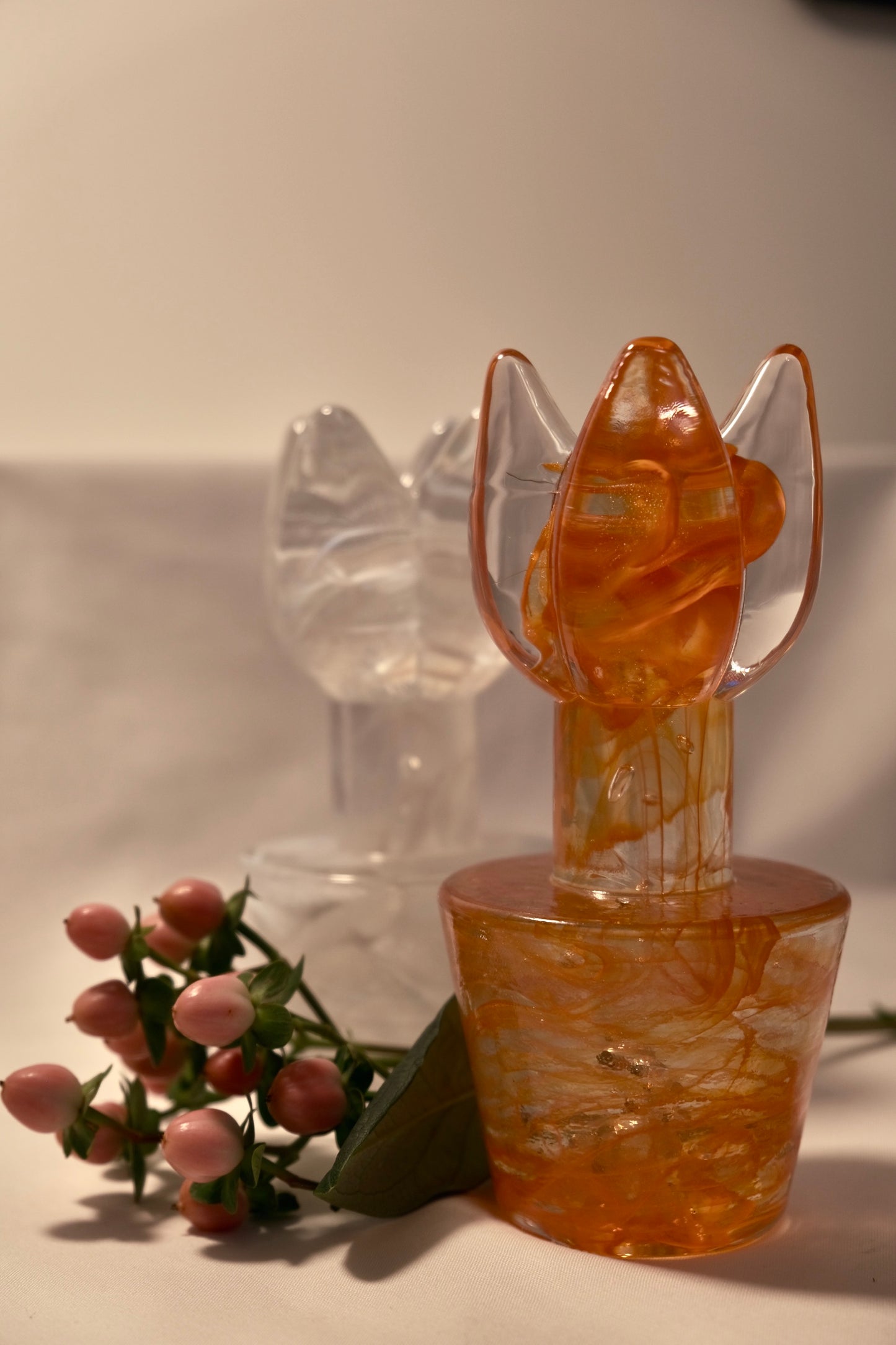 Kosta Boda glass tulips "Flower Power" by Ulrica Hydman-Vallien