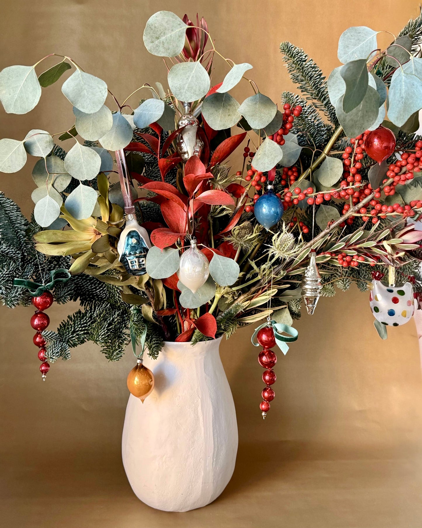 Vintage Christmas Tree Glass Ornaments Sets