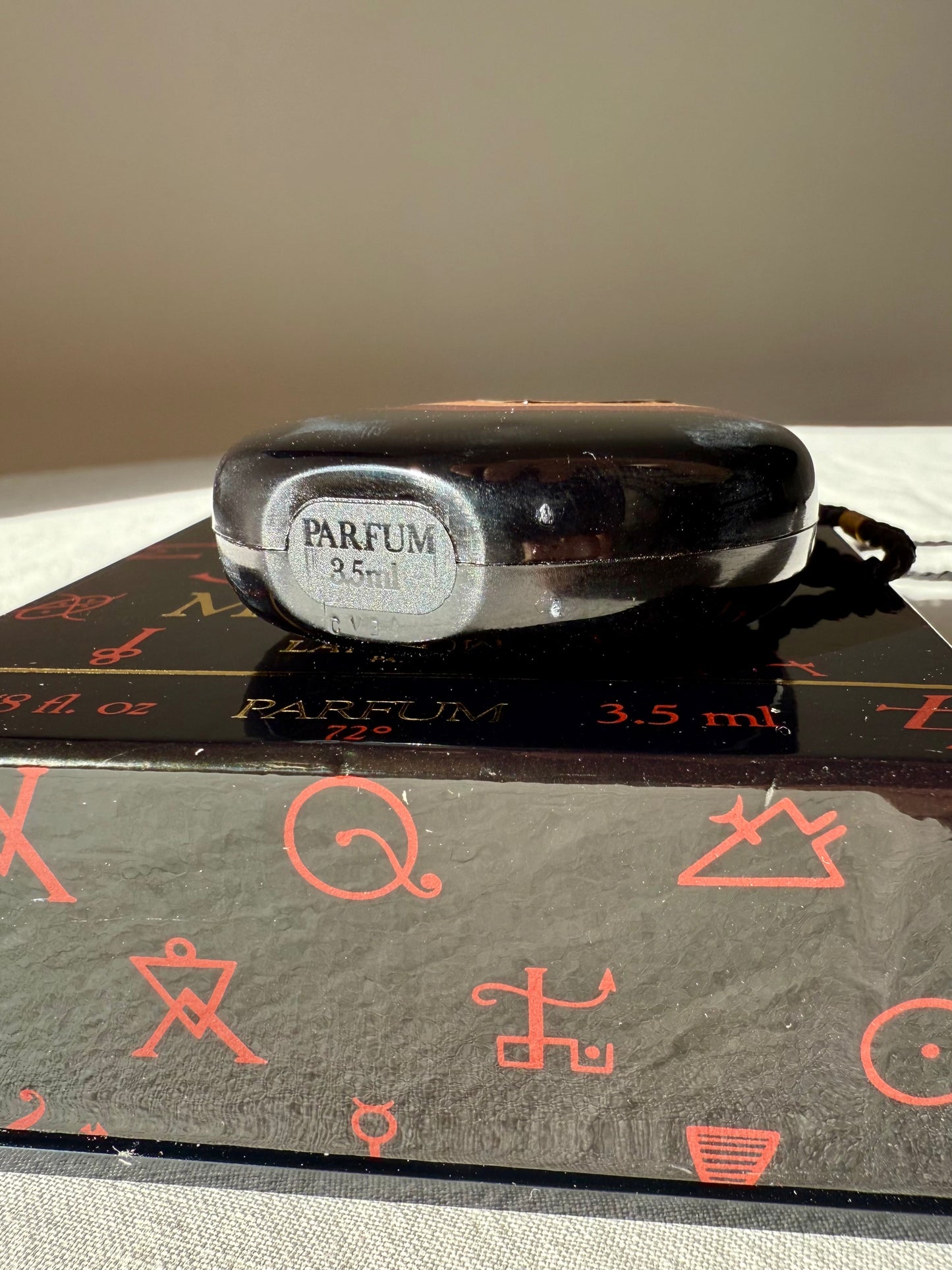 Vintage Lancome Magie Noire Pure Parfum Pendant (Parfum Bijou) 3,5ml First Edition, 1978