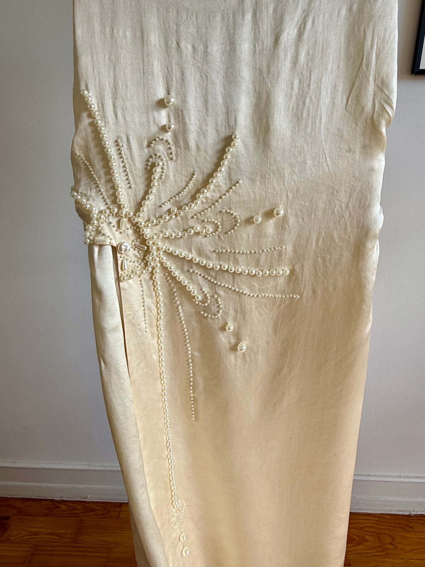 Vintage 1920's Silk Wedding Dress Set
