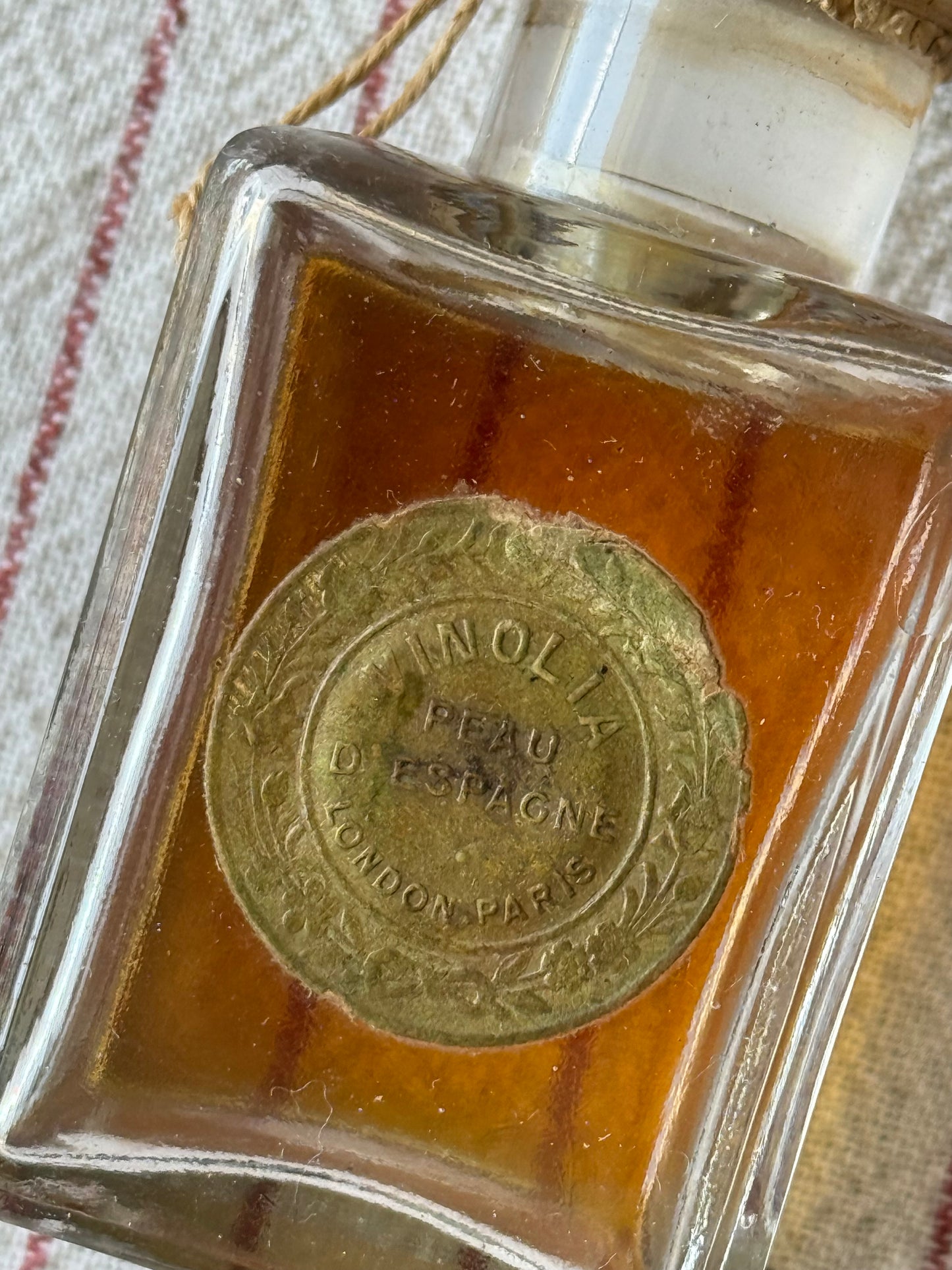 Antique Sealed Peau d’Espagne Perfume by Vinolia, c.1897