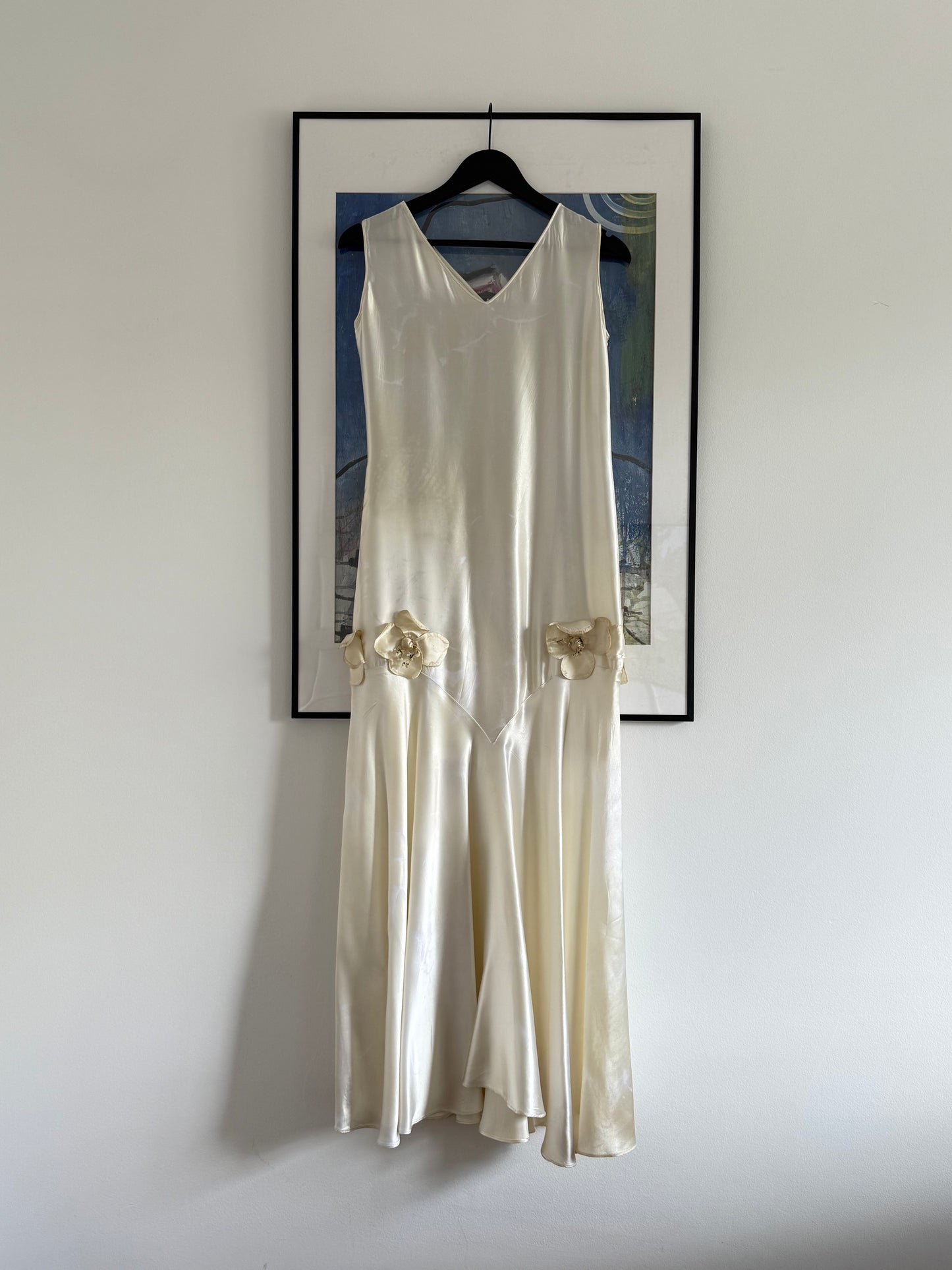 Vintage 1920's Silk Satin Wedding Dress