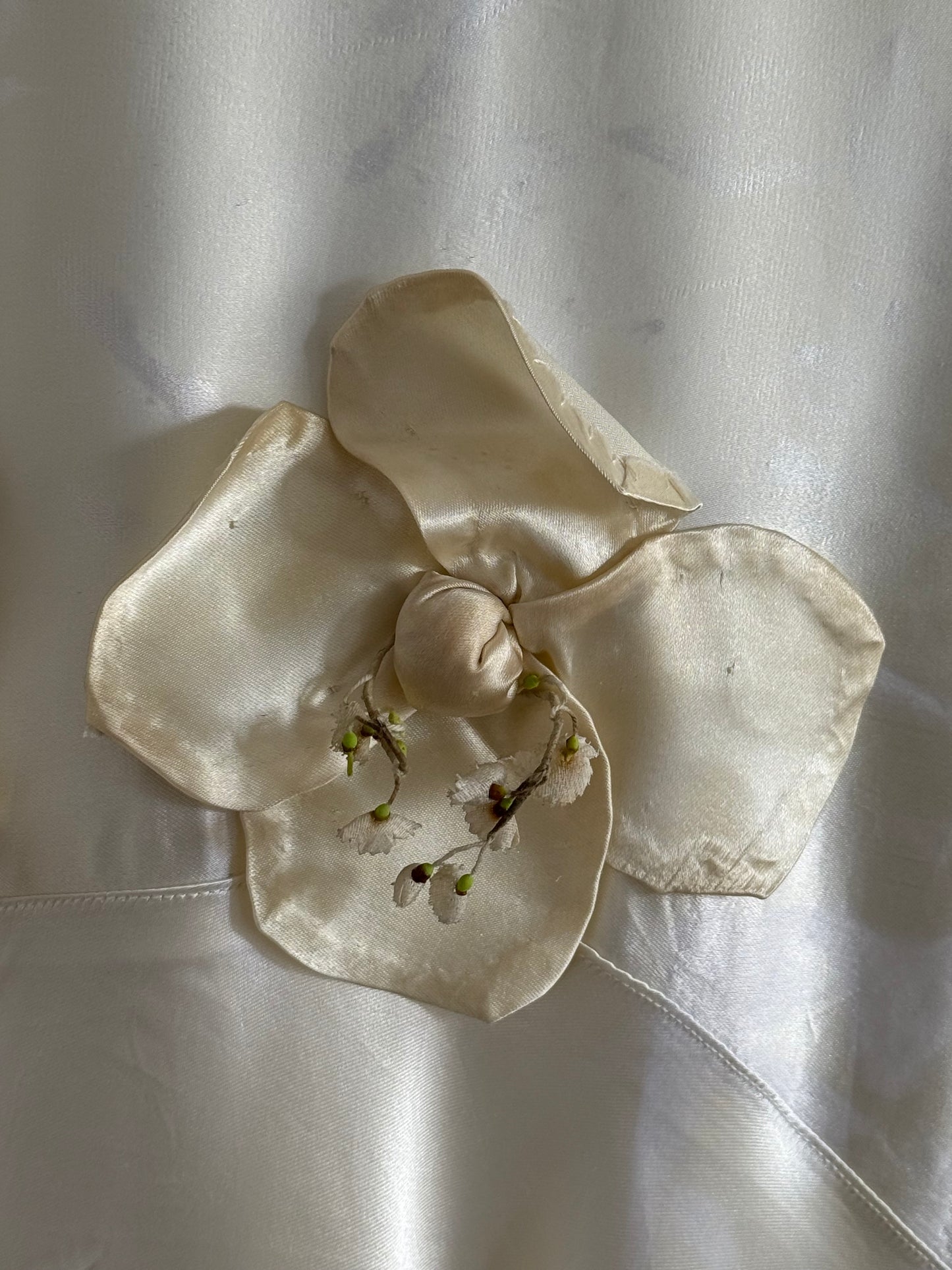 Vintage 1920's Silk Satin Wedding Dress