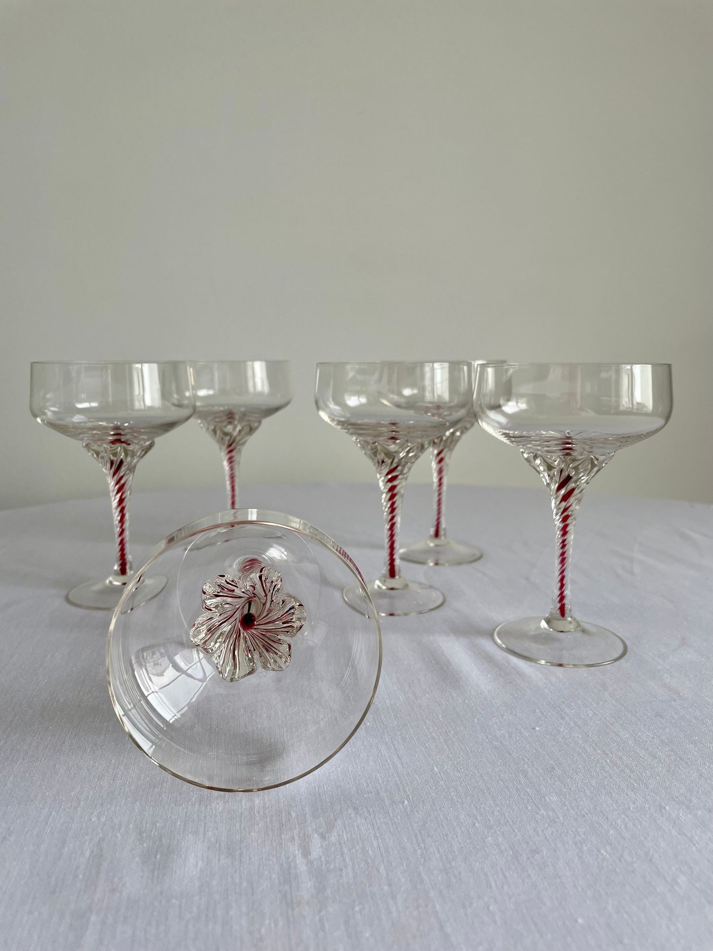 Mid Century Champagne Glasses