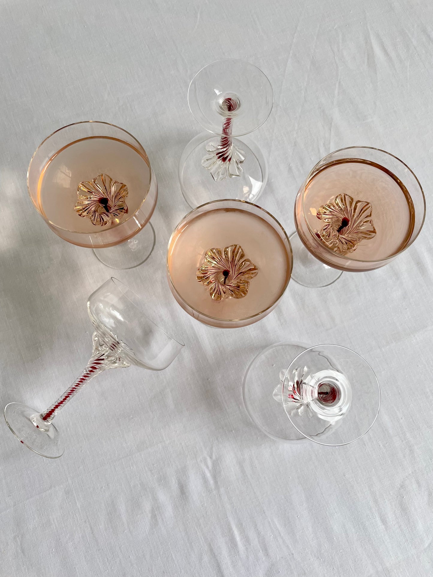 Mid Century Champagne Glasses