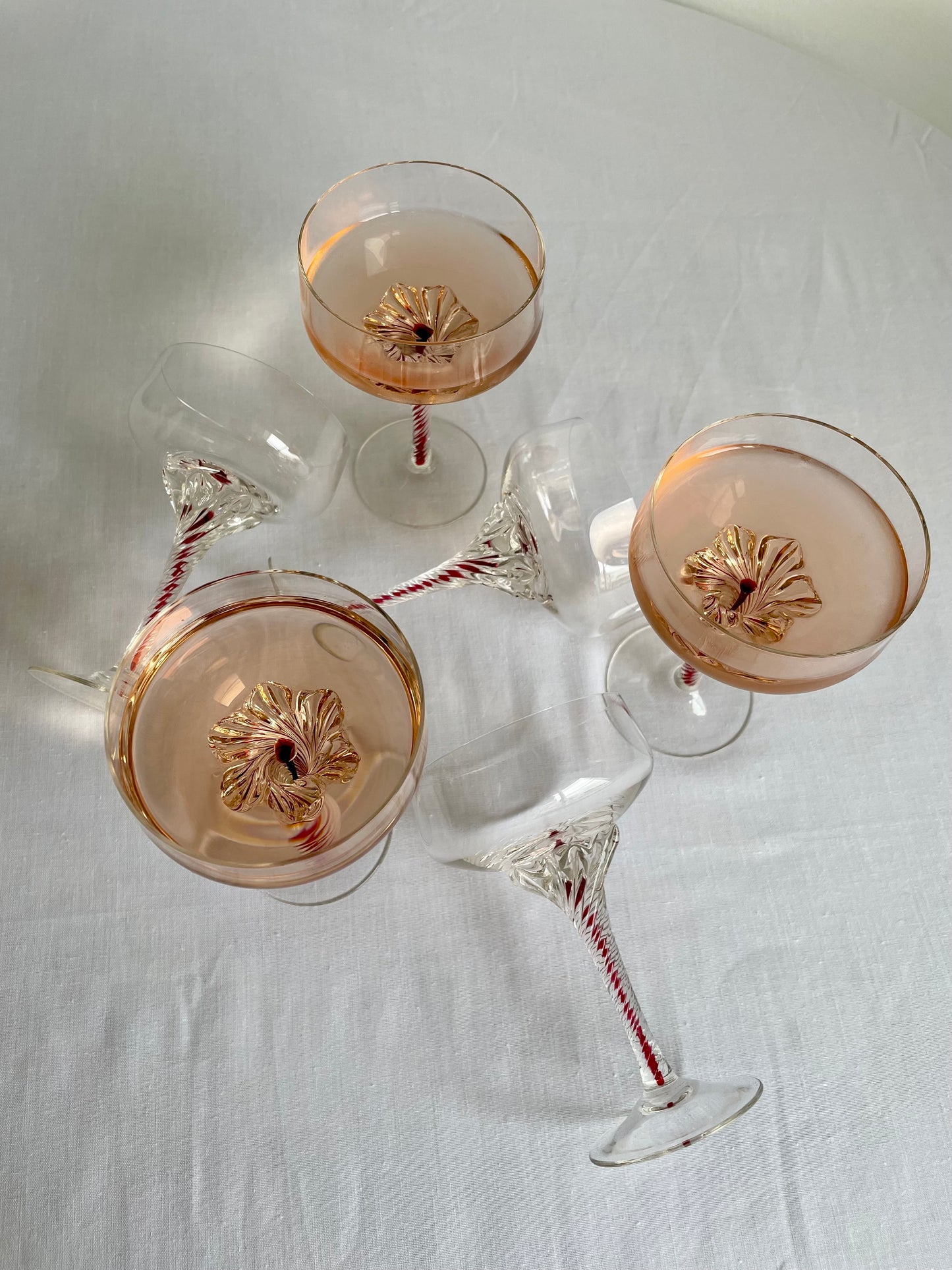 Mid Century Champagne Glasses