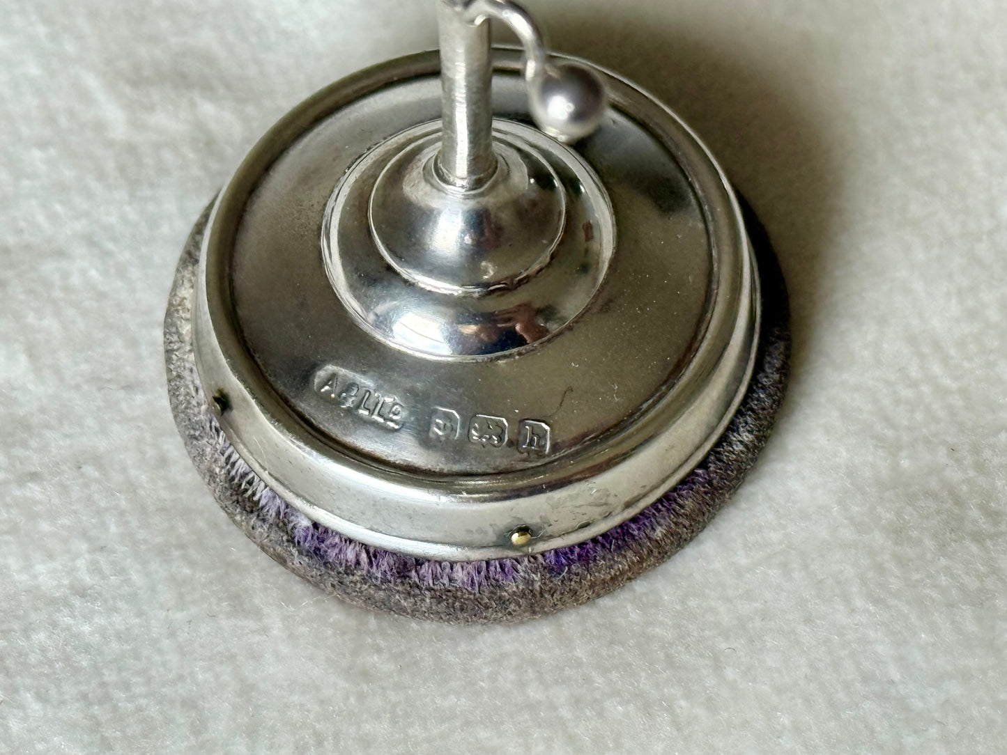 Antique Sterling Silver Scottish Thistle Ring Holder