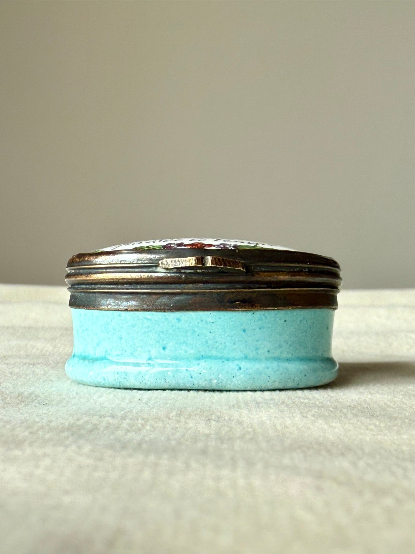 Antique Georgian Enamel Patch Box
