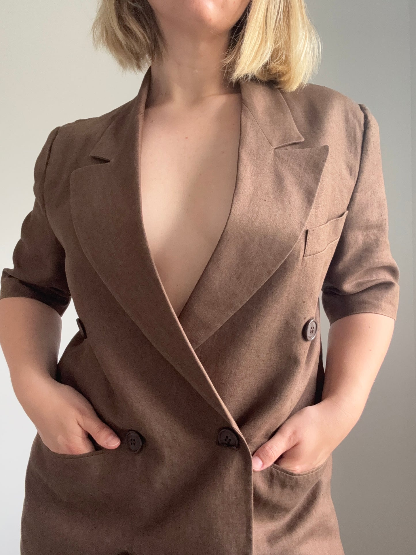 Vintage Gianfranco Ferré Linen Blazer