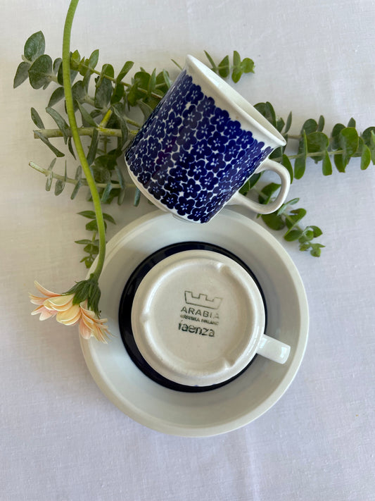 Arabia Finland Blue Flower FAENZA Breakfast sets