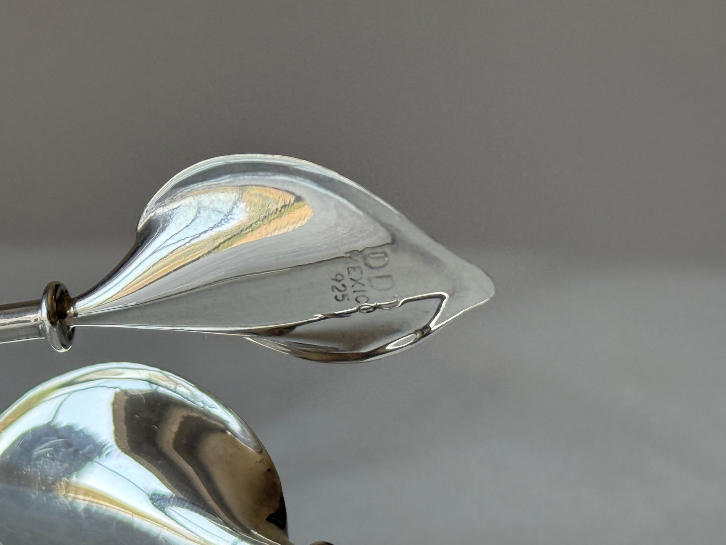 Vintage Silver Dominique Dinouart, Mexico Lillies Cuff Bracelet