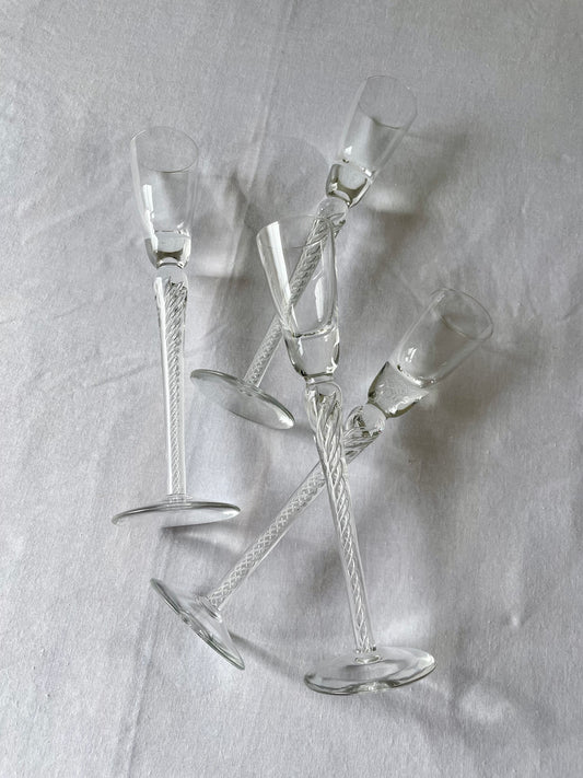 Stuart Crystal Air Twist Iona Cordial Glasses