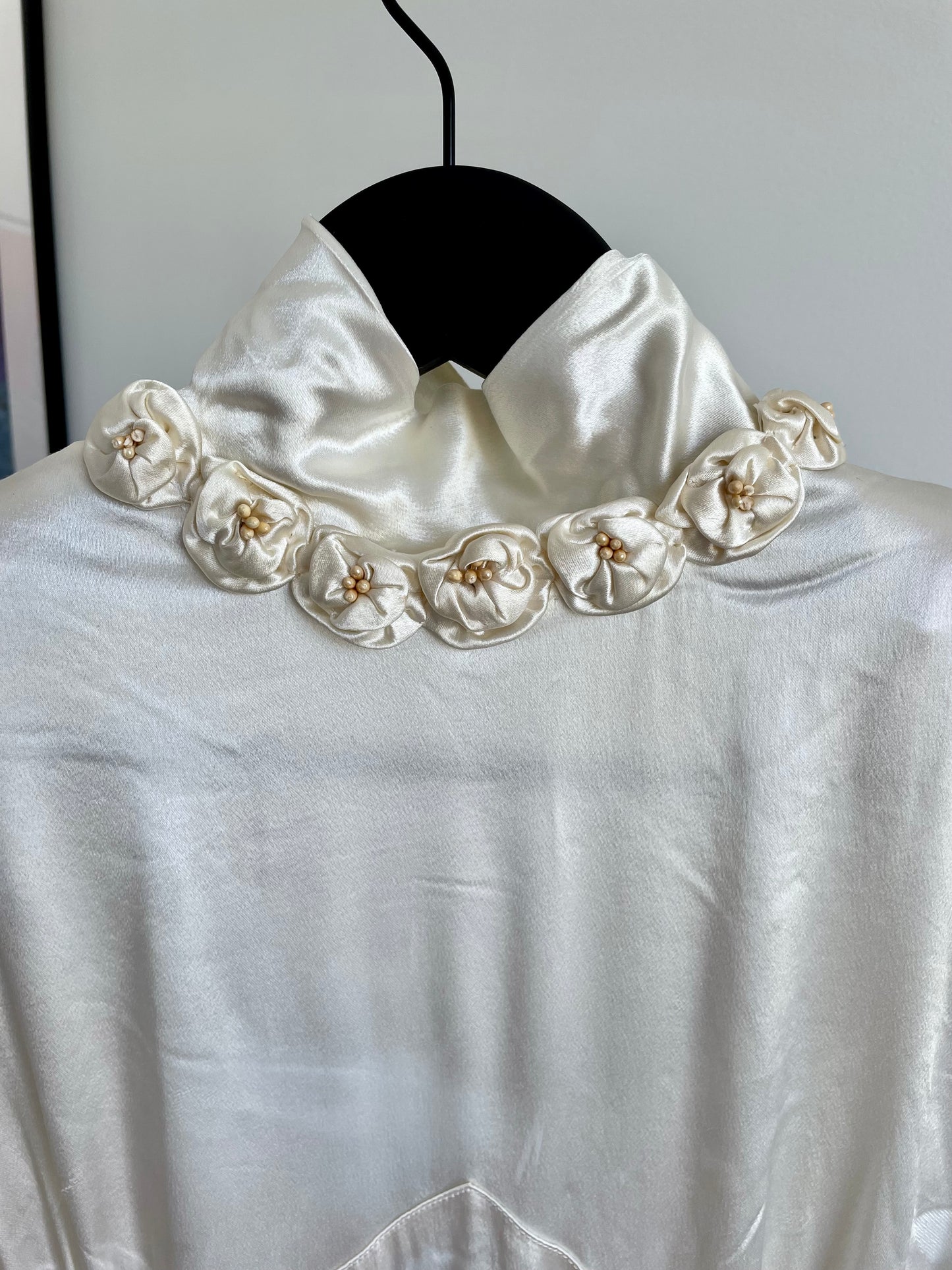 1930's Silk Satin Wedding Gown