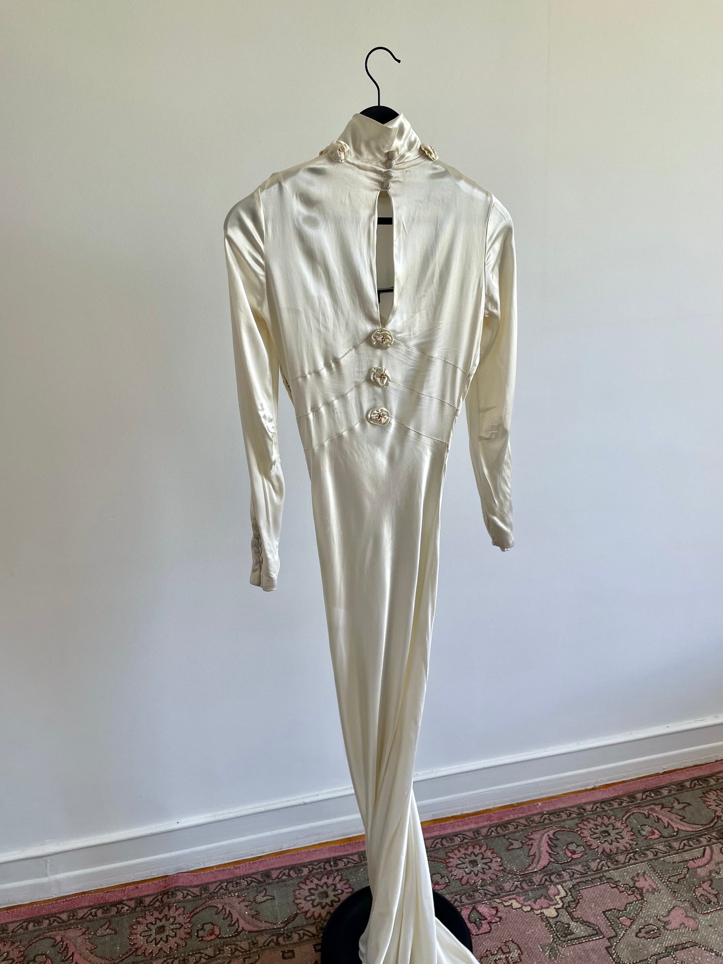 1930's Silk Satin Wedding Gown