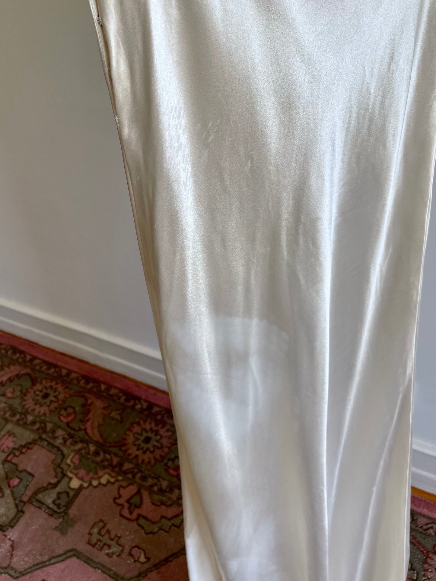 1930's Silk Satin Wedding Gown