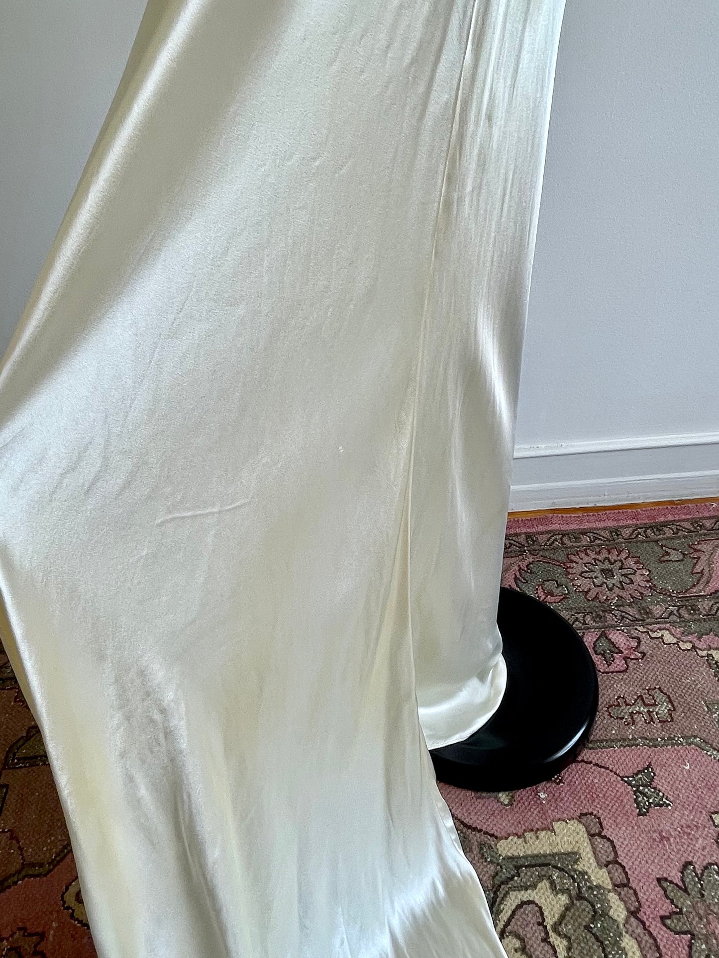Vintage 1930s Liquid Satin Wedding Gown