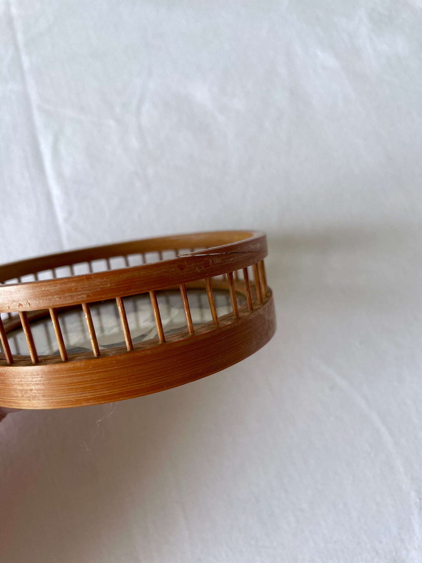 Vintage Set of Bamboo Japanese Coasters
