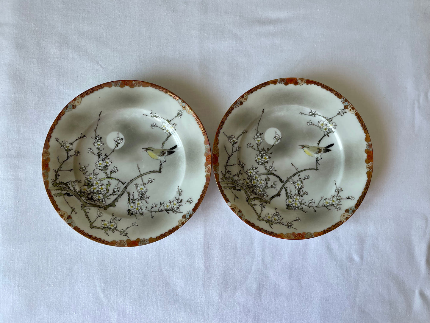 Antique Kutani Plates, Meiji period