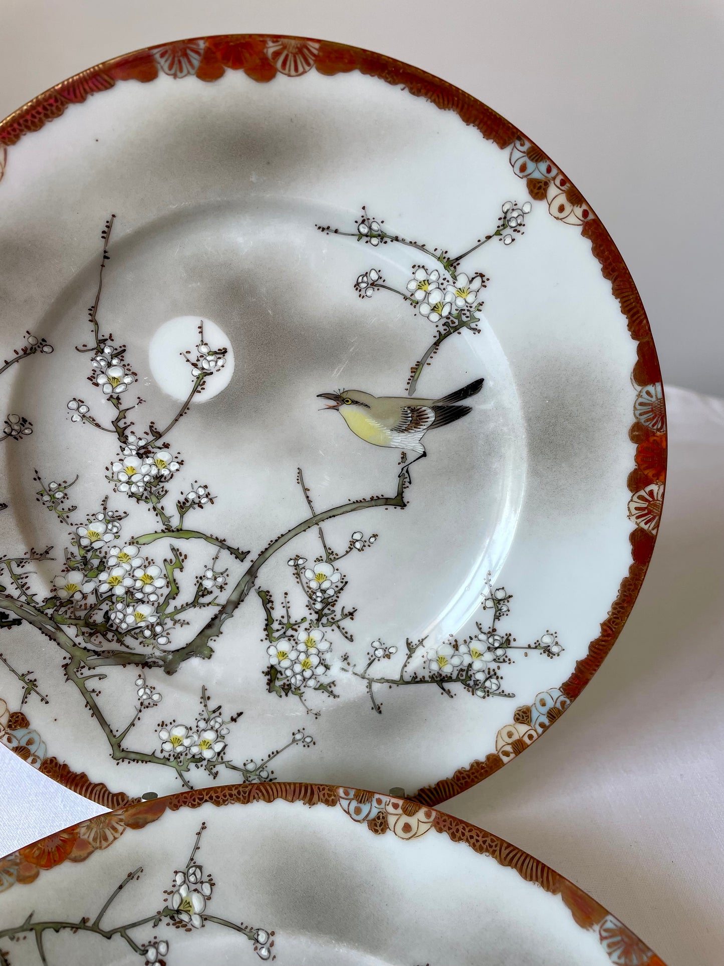 Antique Kutani Plates, Meiji period