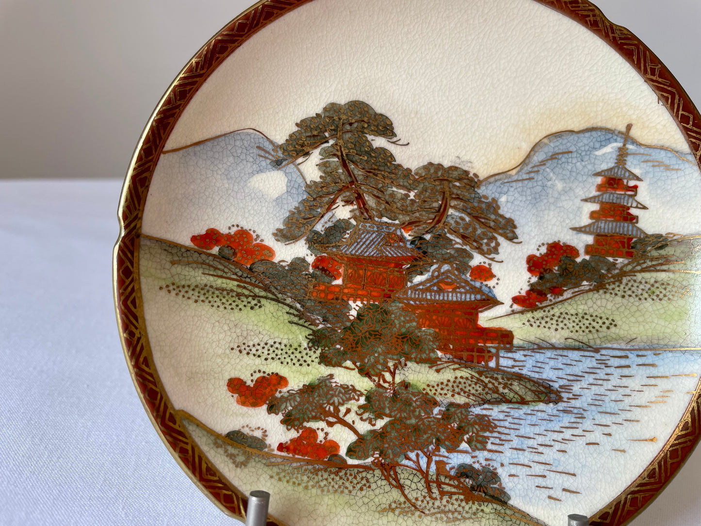 Antique Satsuma mini Plate, late Meiji period
