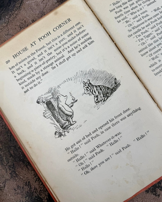 Rare 1929 Third Edition "The House at Pooh Corner" by A.A. Milne