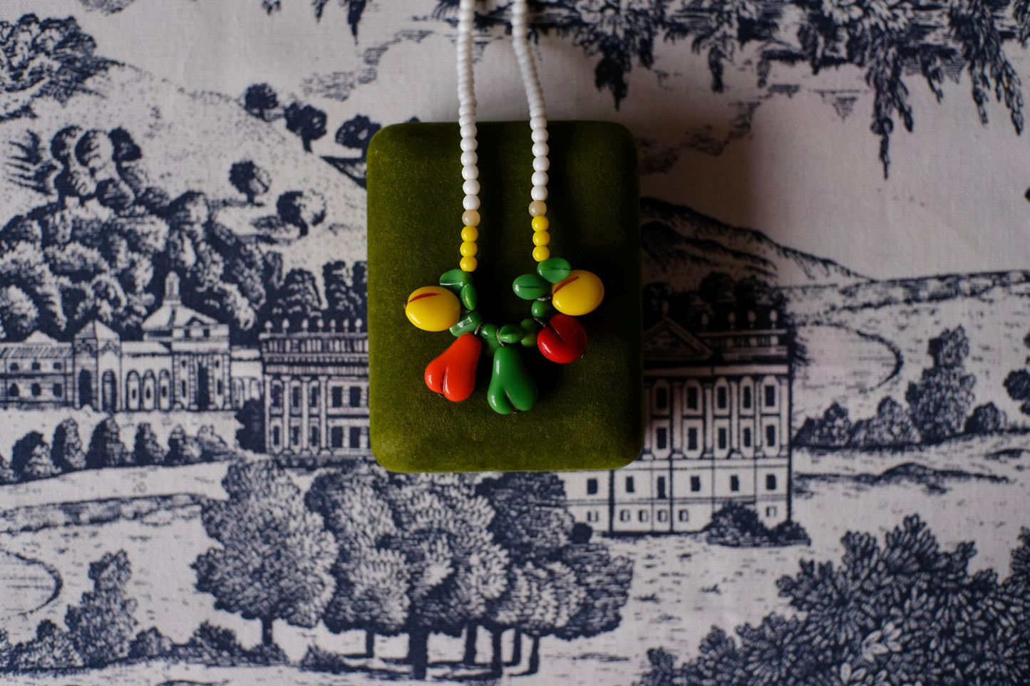 Vintage Tutti Frutti Glass Beads Necklace