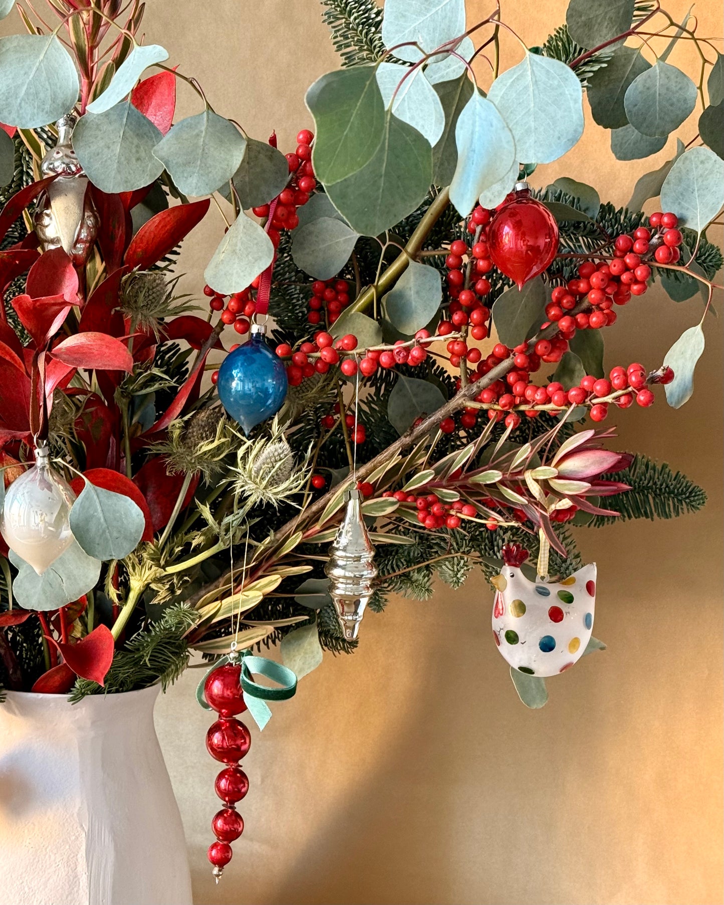 Vintage Christmas Tree Glass Ornaments Sets