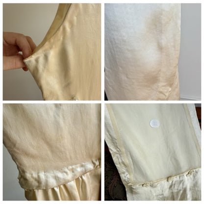 Vintage 1920's Silk Wedding Dress Set