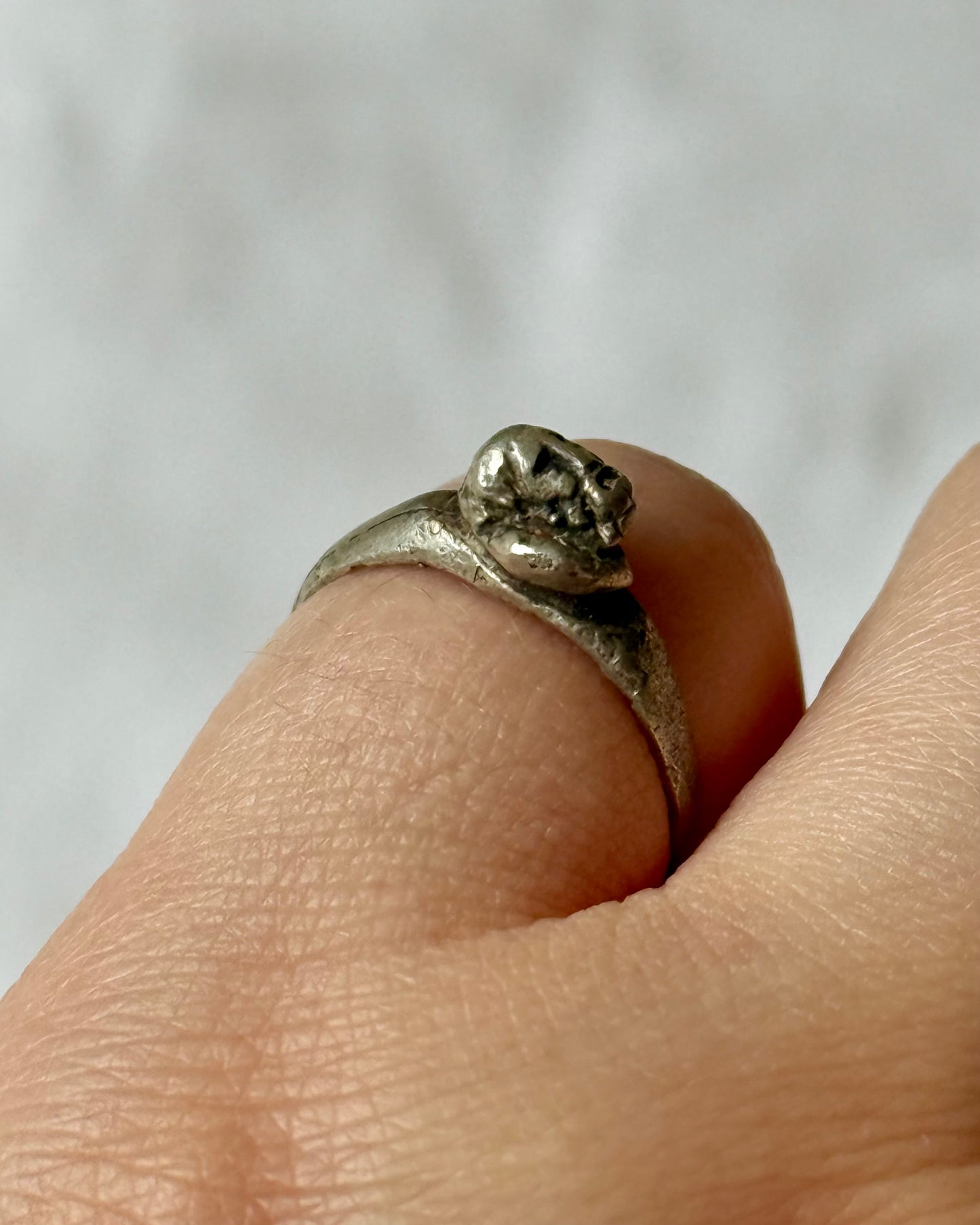 Ancient Roman Silver Ring with Head of Zeus (Jupiter), 1st–2nd Century AD