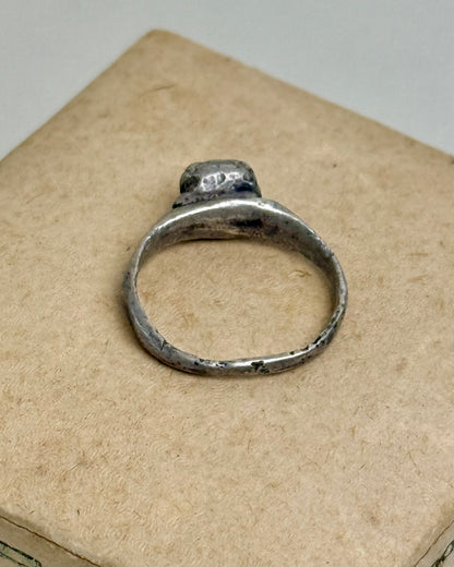 Ancient Roman Silver Ring with Head of Zeus (Jupiter), 1st–2nd Century AD