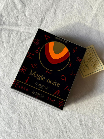 Vintage Lancome Magie Noire Pure Parfum Pendant (Parfum Bijou) 3,5ml First Edition, 1978