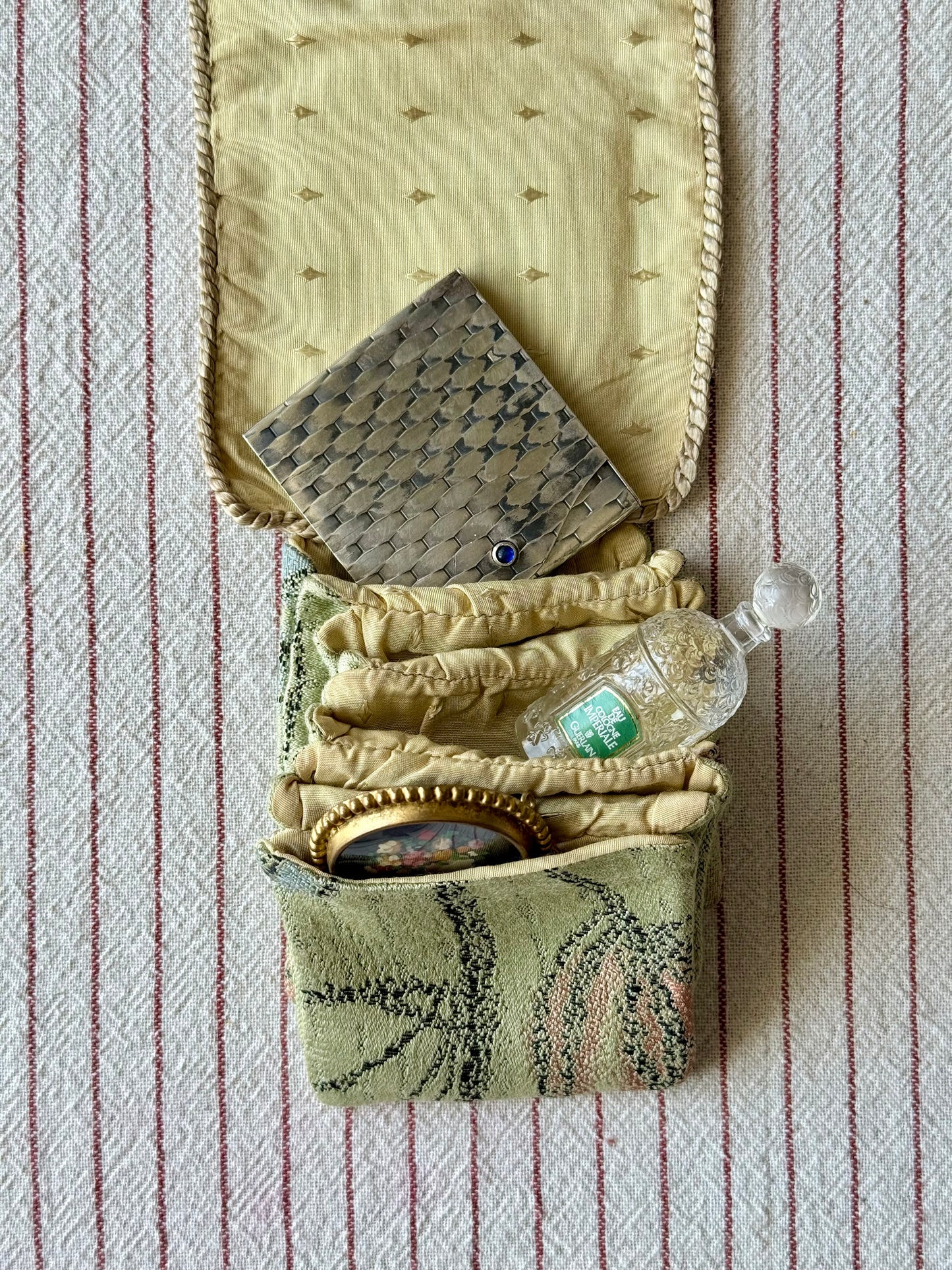 Antique Silk Lingerie Pouches