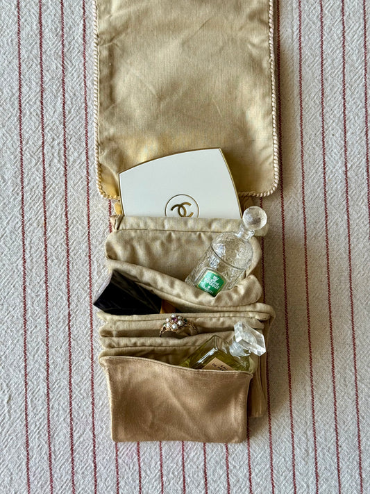 Antique Silk Lingerie Pouches