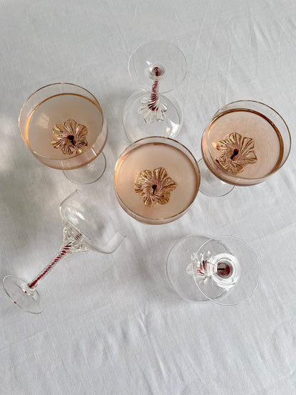 Mid Century Champagne Glasses