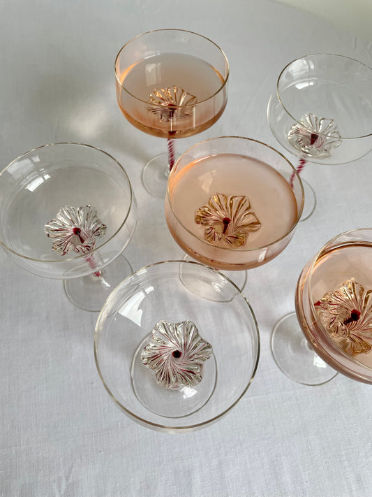 Mid Century Champagne Glasses