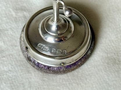 Antique Sterling Silver Scottish Thistle Ring Holder