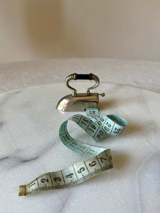 Antique Miniature Iron Tape Measure