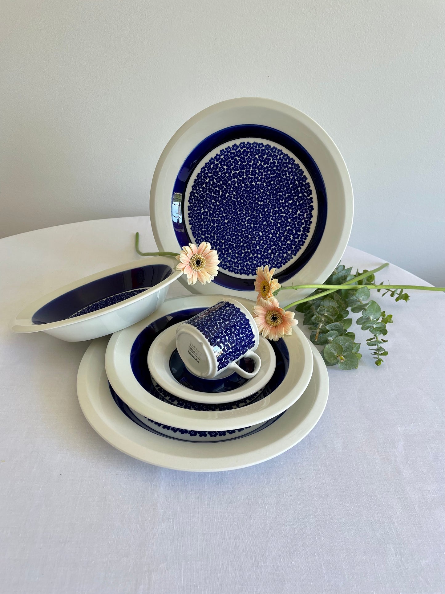 Arabia Finland Blue Flower FAENZA Breakfast sets