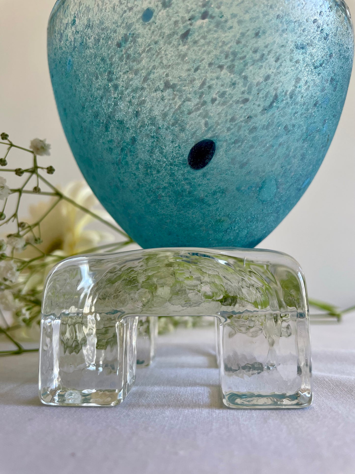 Unique Bertil Vallien Pedestal Bowl for Kosta Boda