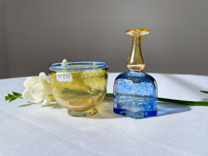 Antikva Bowl & Vase by Bertil Vallien for Kosta Boda
