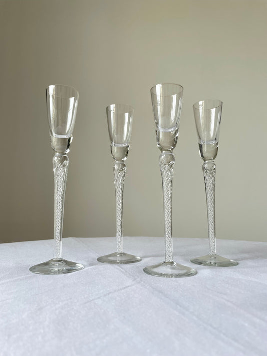 Stuart Crystal Air Twist Iona Cordial Glasses