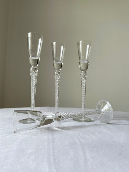 Stuart Crystal Air Twist Iona Cordial Glasses