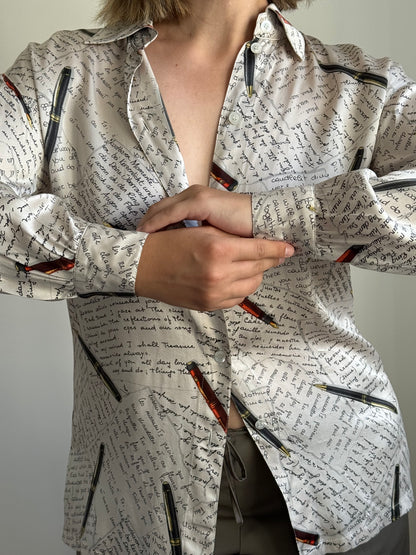 Vintage 90s Escada Margaretha Ley Silk Shirt