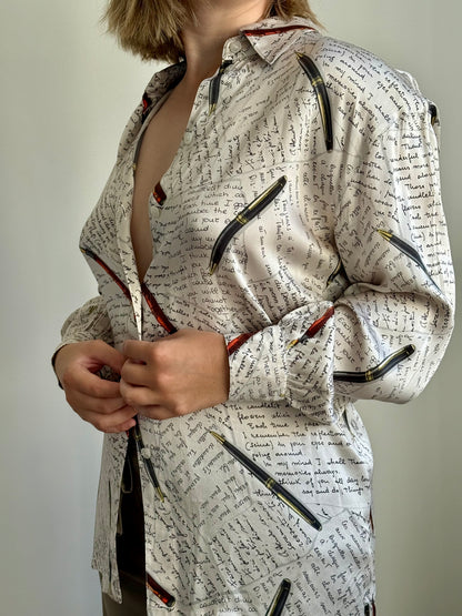 Vintage 90s Escada Margaretha Ley Silk Shirt