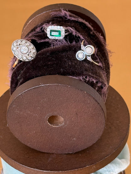 Antique Edwardian Diamond Cluster Ring