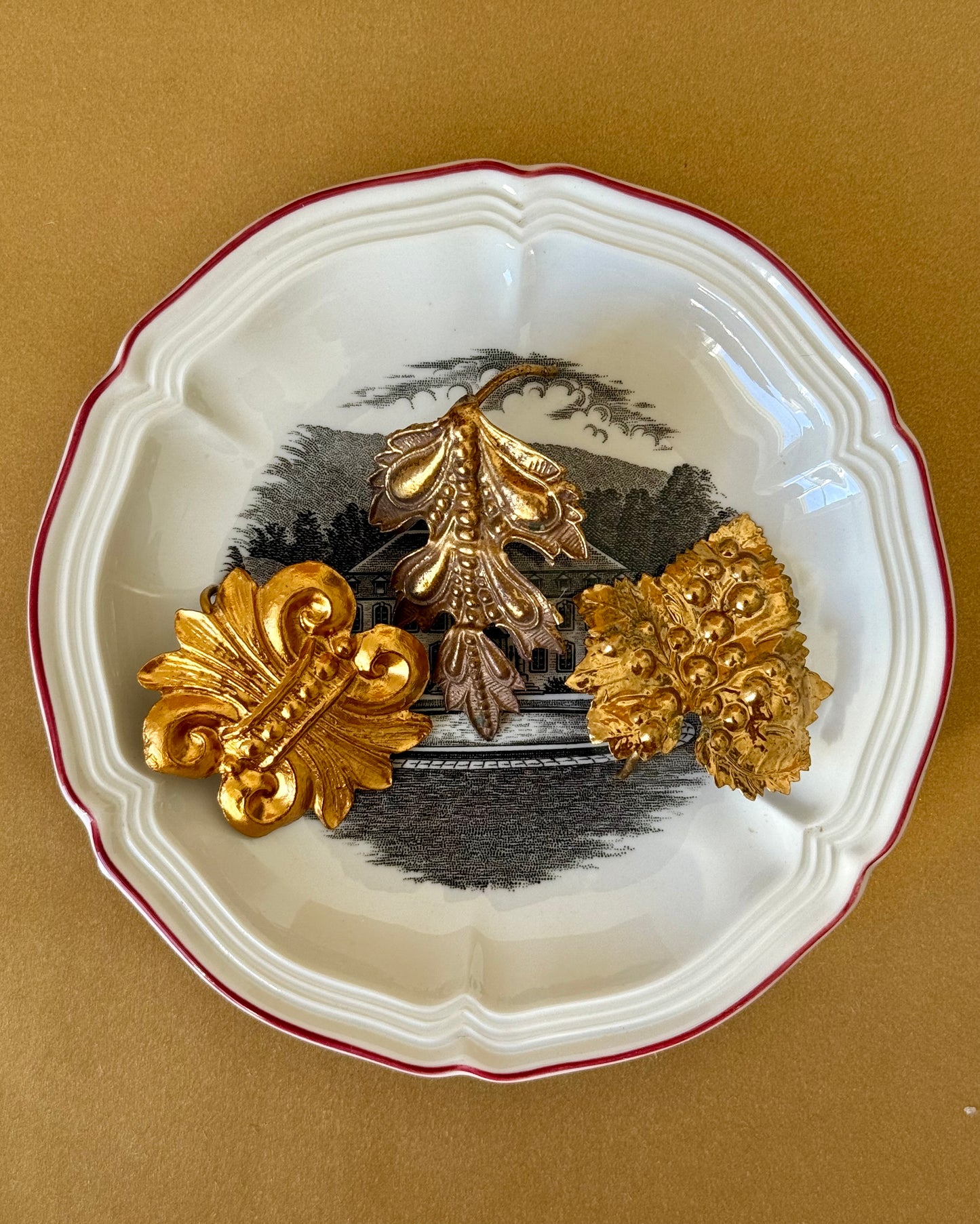 Vintage Gilded Candle Pins