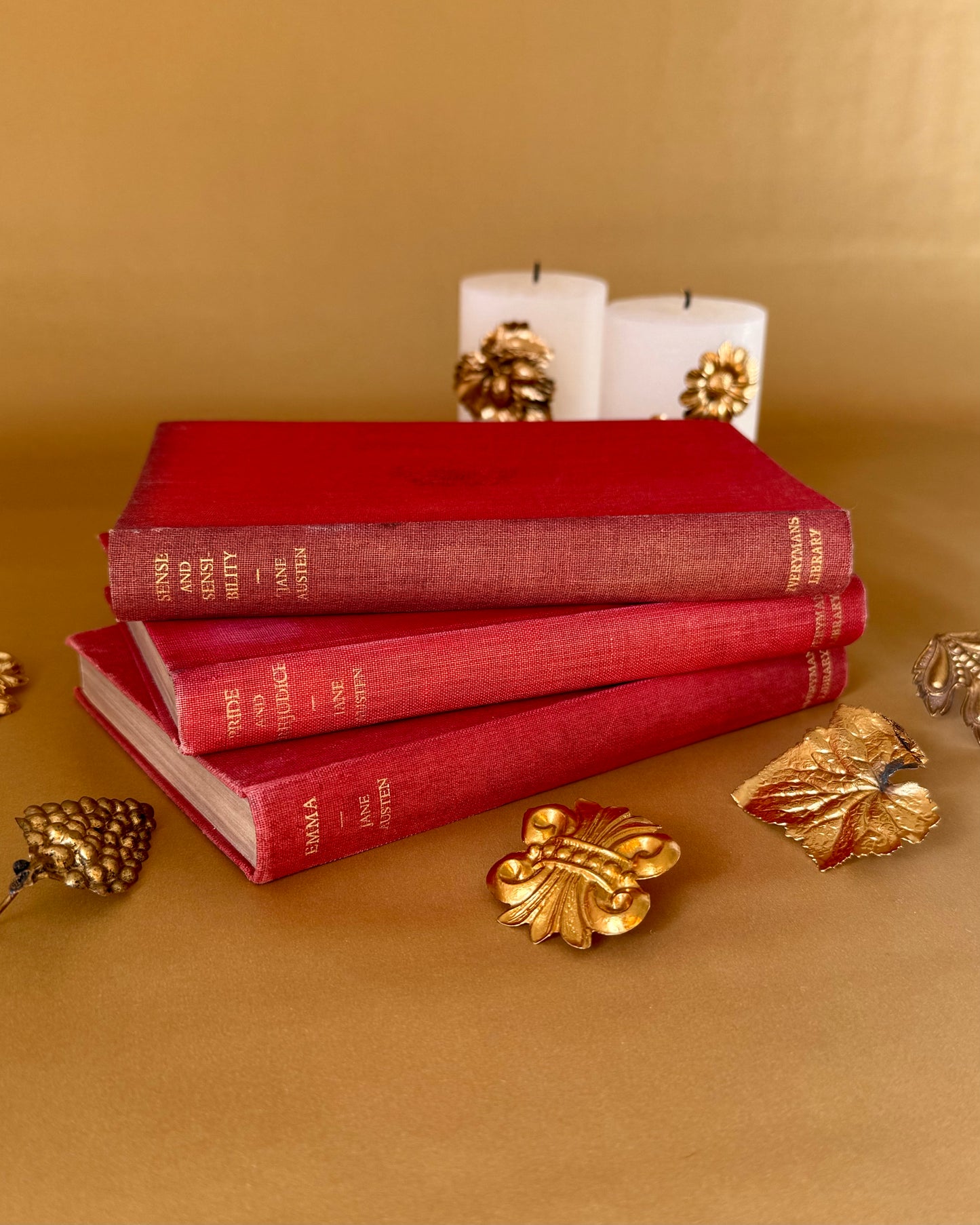 Vintage Jane Austen Novels Set - Pride and Prejudice, Emma, Sense and Sensibility