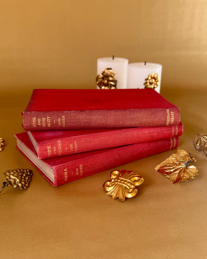 Vintage Jane Austen Novels Set - Pride and Prejudice, Emma, Sense and Sensibility