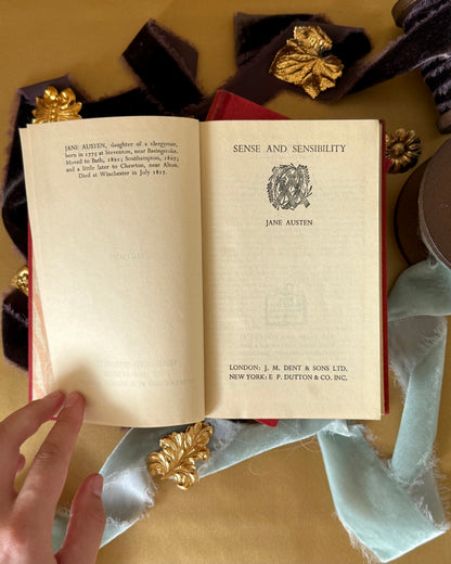 Vintage Jane Austen Novels Set - Pride and Prejudice, Emma, Sense and Sensibility