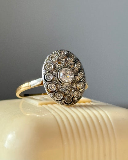 Antique Edwardian Diamond Cluster Ring